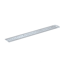 Stainless Steel Ruler Polished and Red Decimal